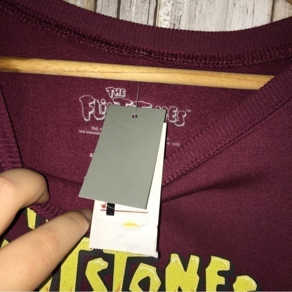 NWT Flintstones Maroon Sweatshirt - Picture 6 of 7